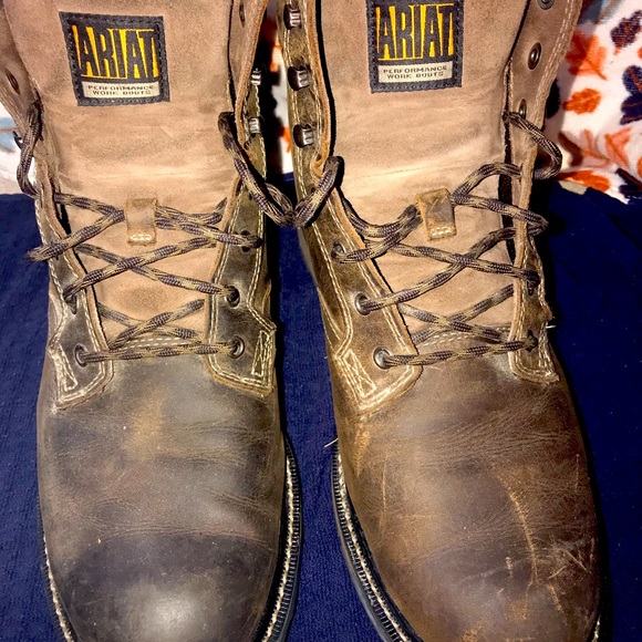 Men’s Ariat leather boot size 12 main image 4
